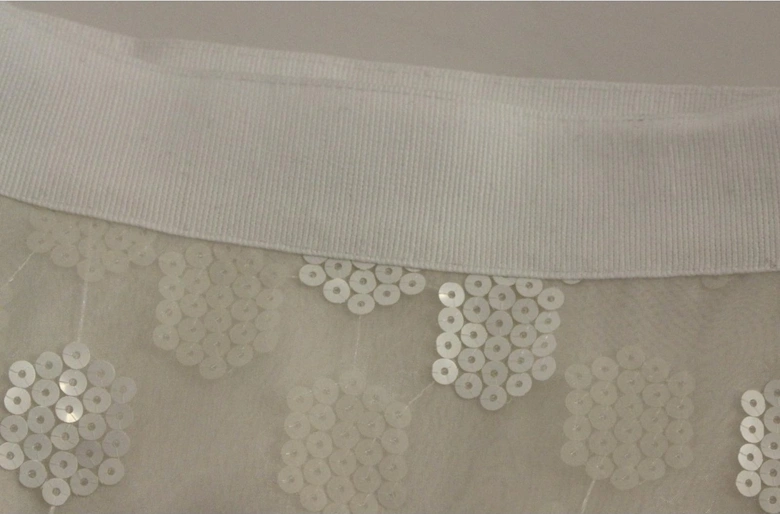 Knee-Length Polyester Skirt with Acetate Lining Women - White