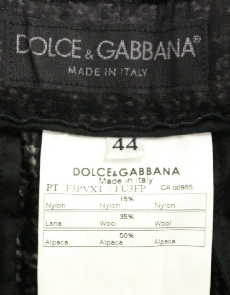 Dolce Gabbana Tweed Shorts BlackWhite Women - Gray