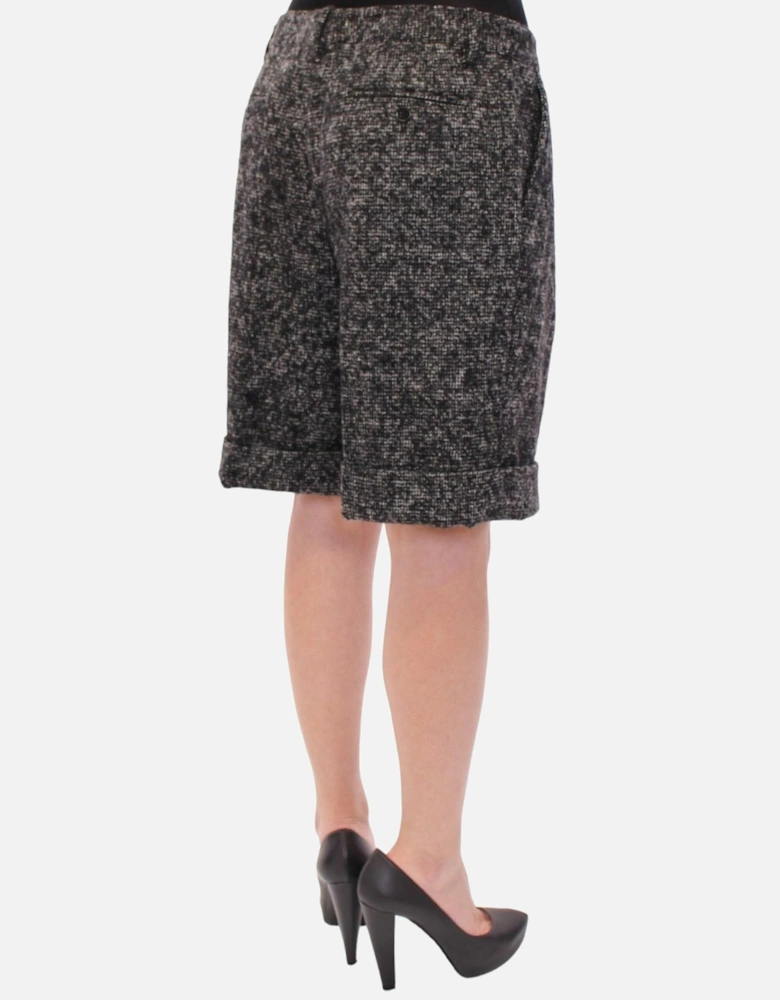 Dolce Gabbana Tweed Shorts BlackWhite Women - Gray