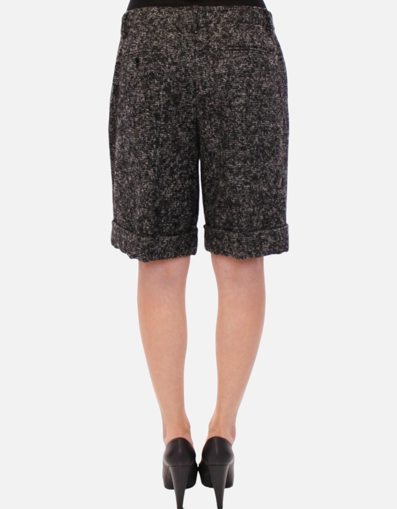 Dolce Gabbana Tweed Shorts BlackWhite Women - Gray