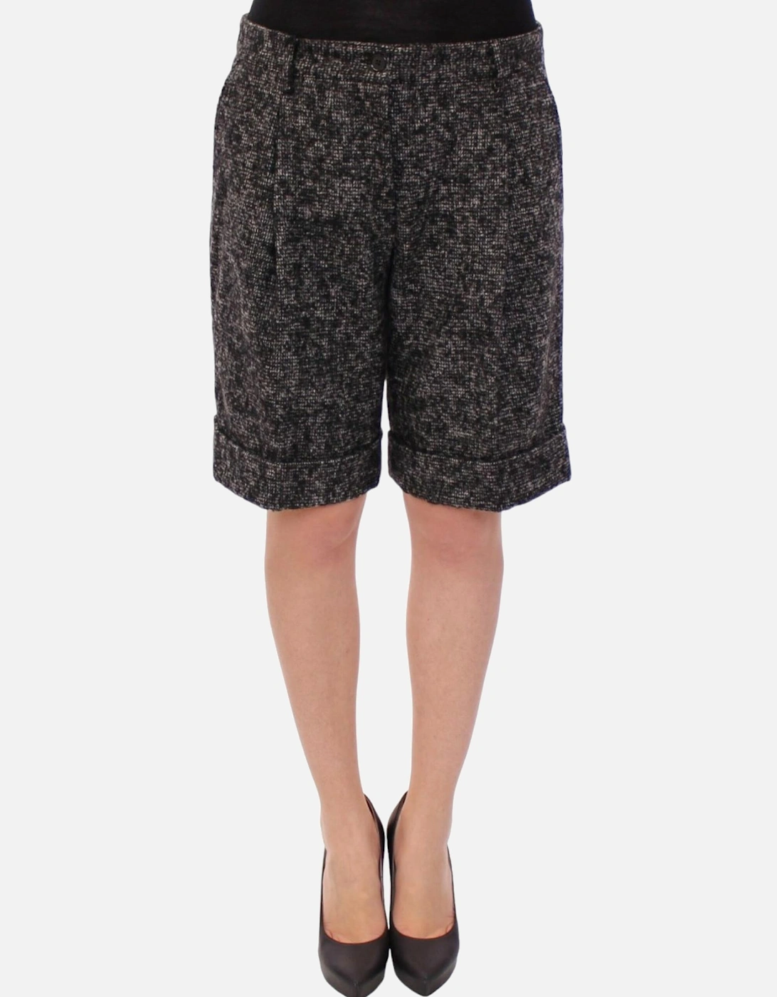 Dolce Gabbana Tweed Shorts BlackWhite Women - Gray, 7 of 6