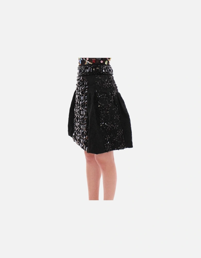 Dolce Gabbana Embellished Mini Skirt Women - Black