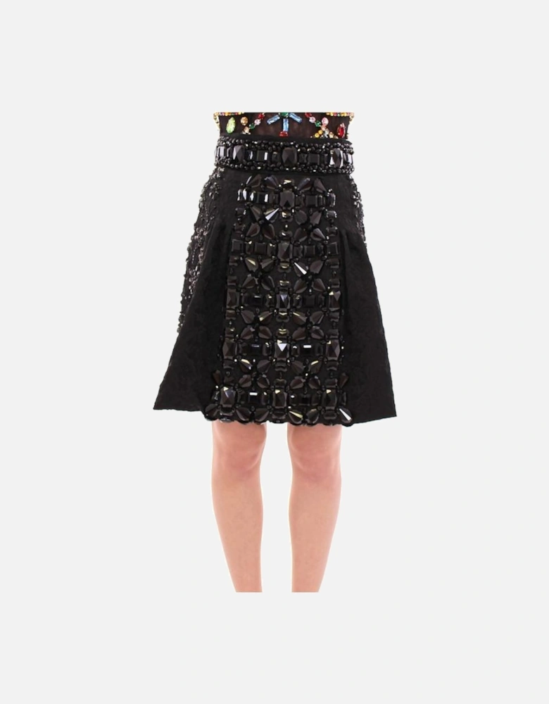 Dolce Gabbana Embellished Mini Skirt Women - Black
