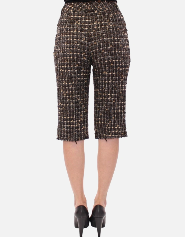 Cropped Tweed Shorts Women - Multicolor