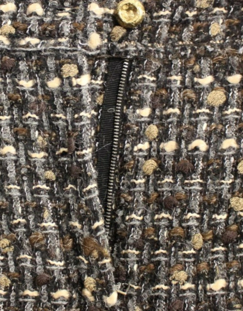 Cropped Tweed Shorts Women - Multicolor
