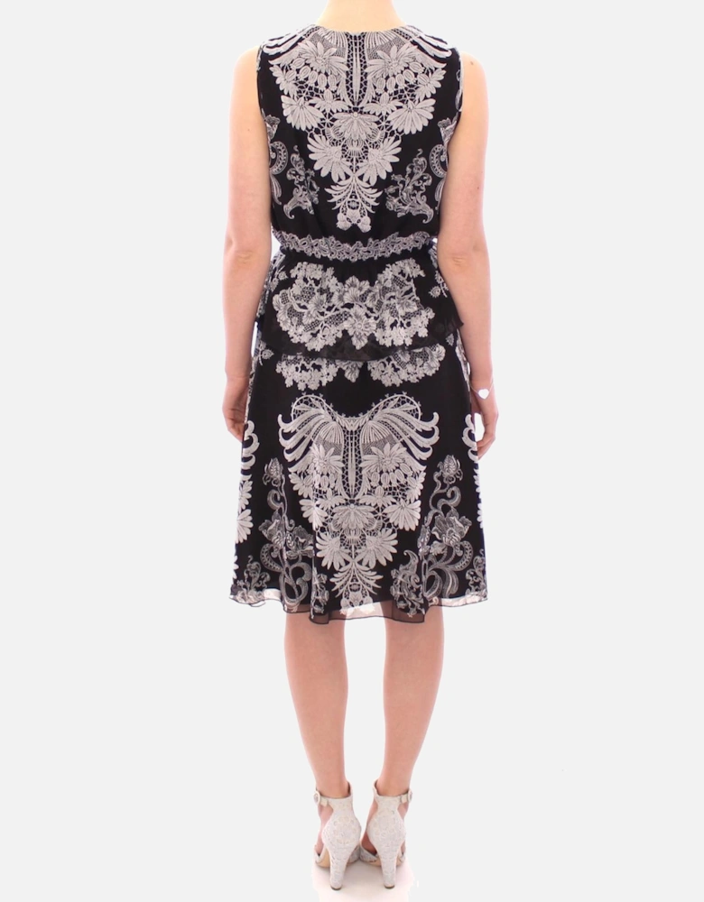 Floral Multicolor Shift Dress Women - Blackwhite Dresses