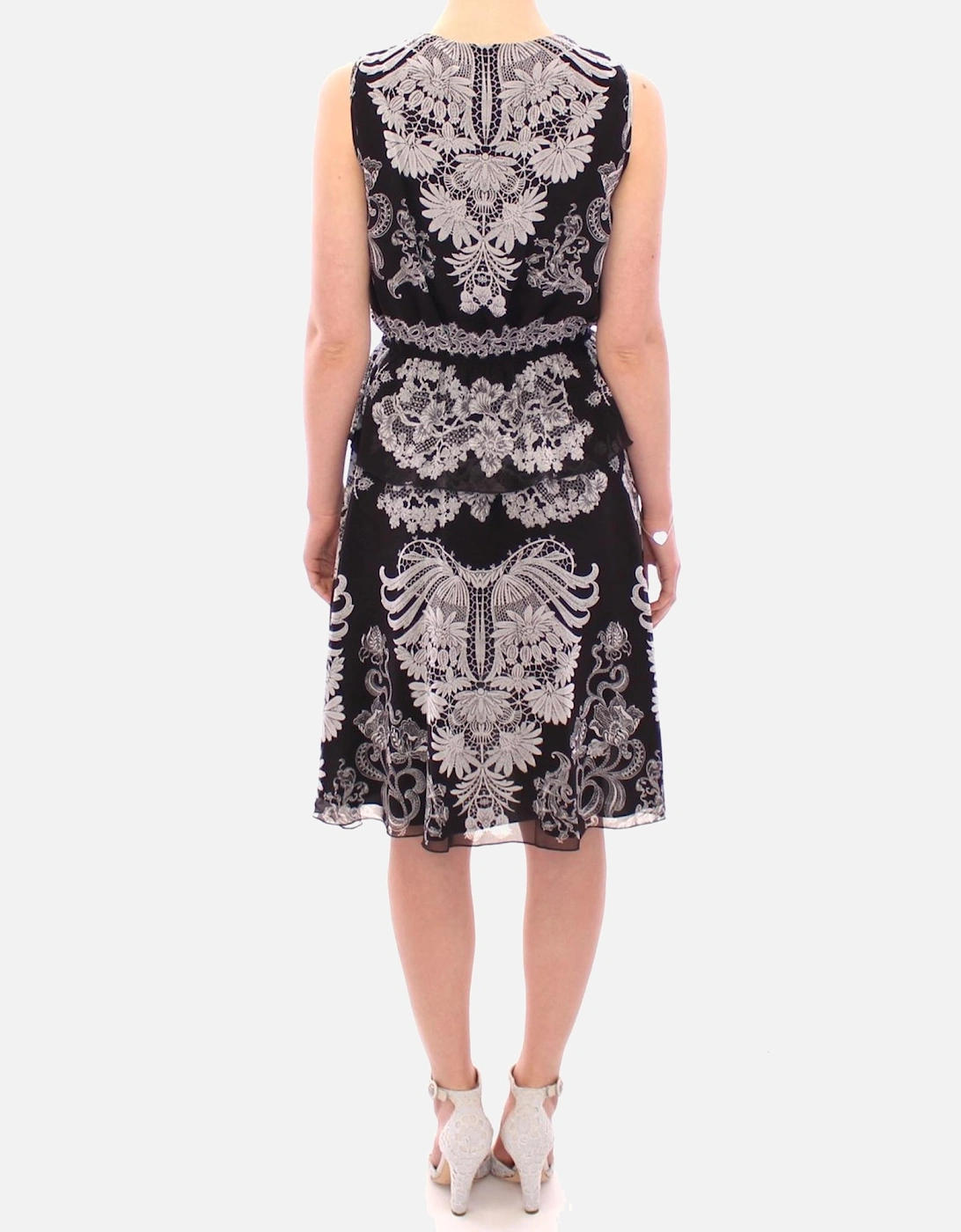 Floral Multicolor Shift Dress Women - Blackwhite Dresses