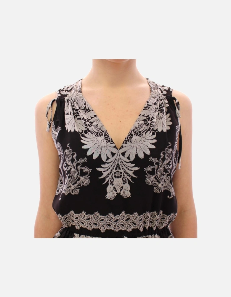Floral Multicolor Shift Dress Women - Blackwhite Dresses