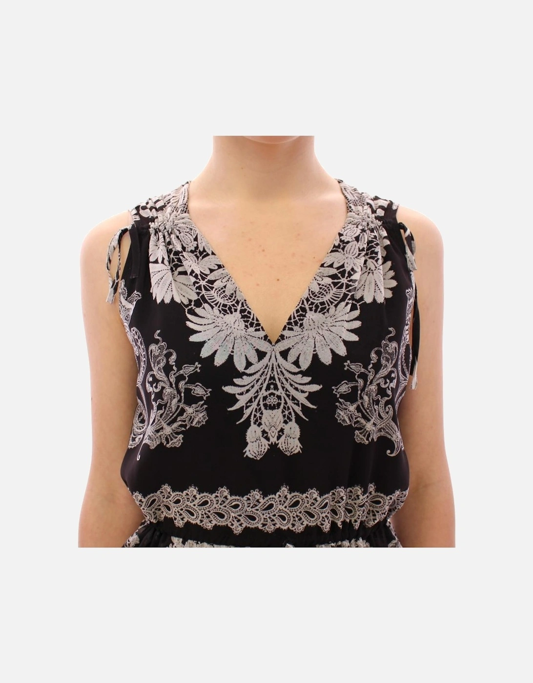 Floral Multicolor Shift Dress Women - Blackwhite Dresses