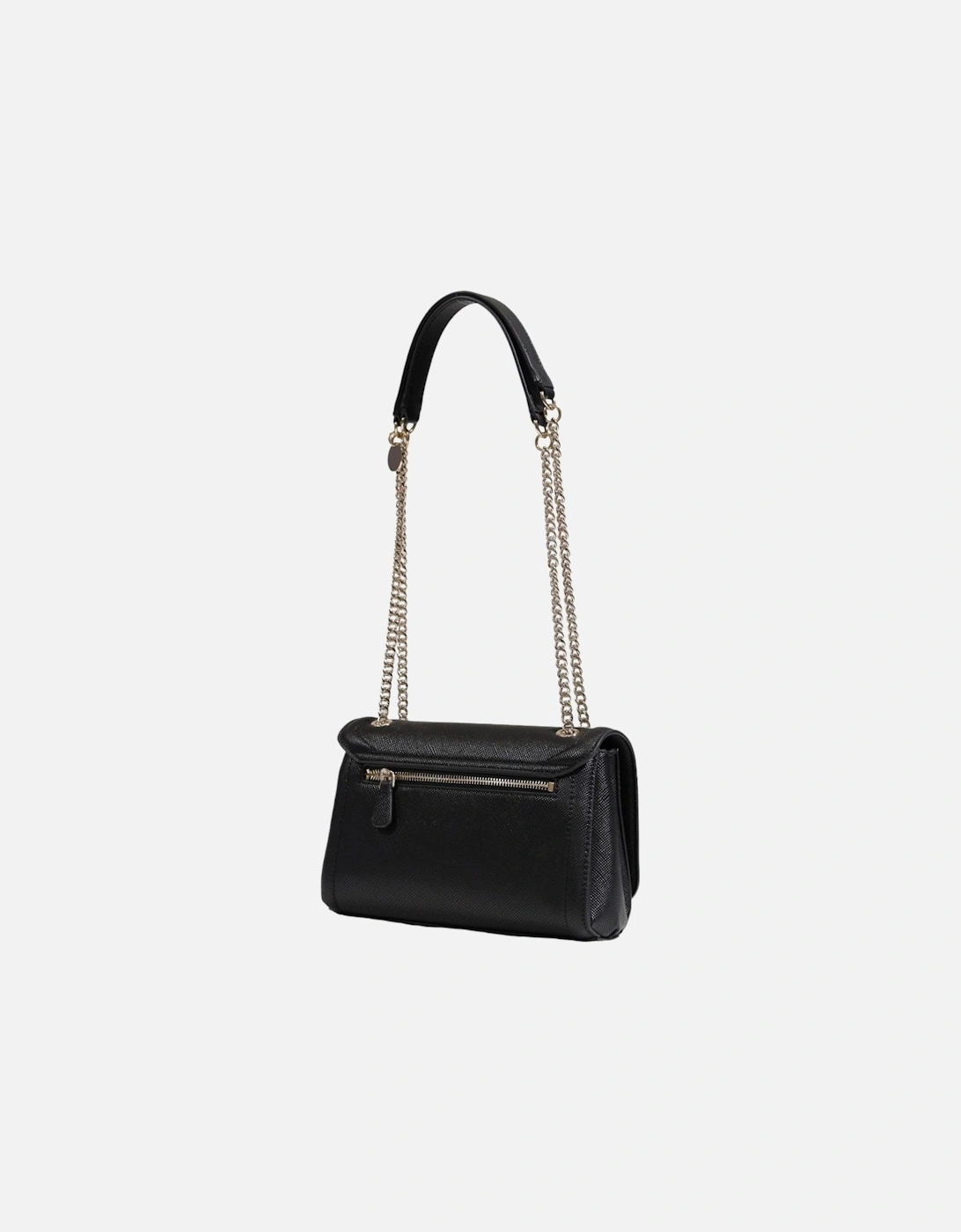 Shoulder Bag with Clip Fastening Women - Black