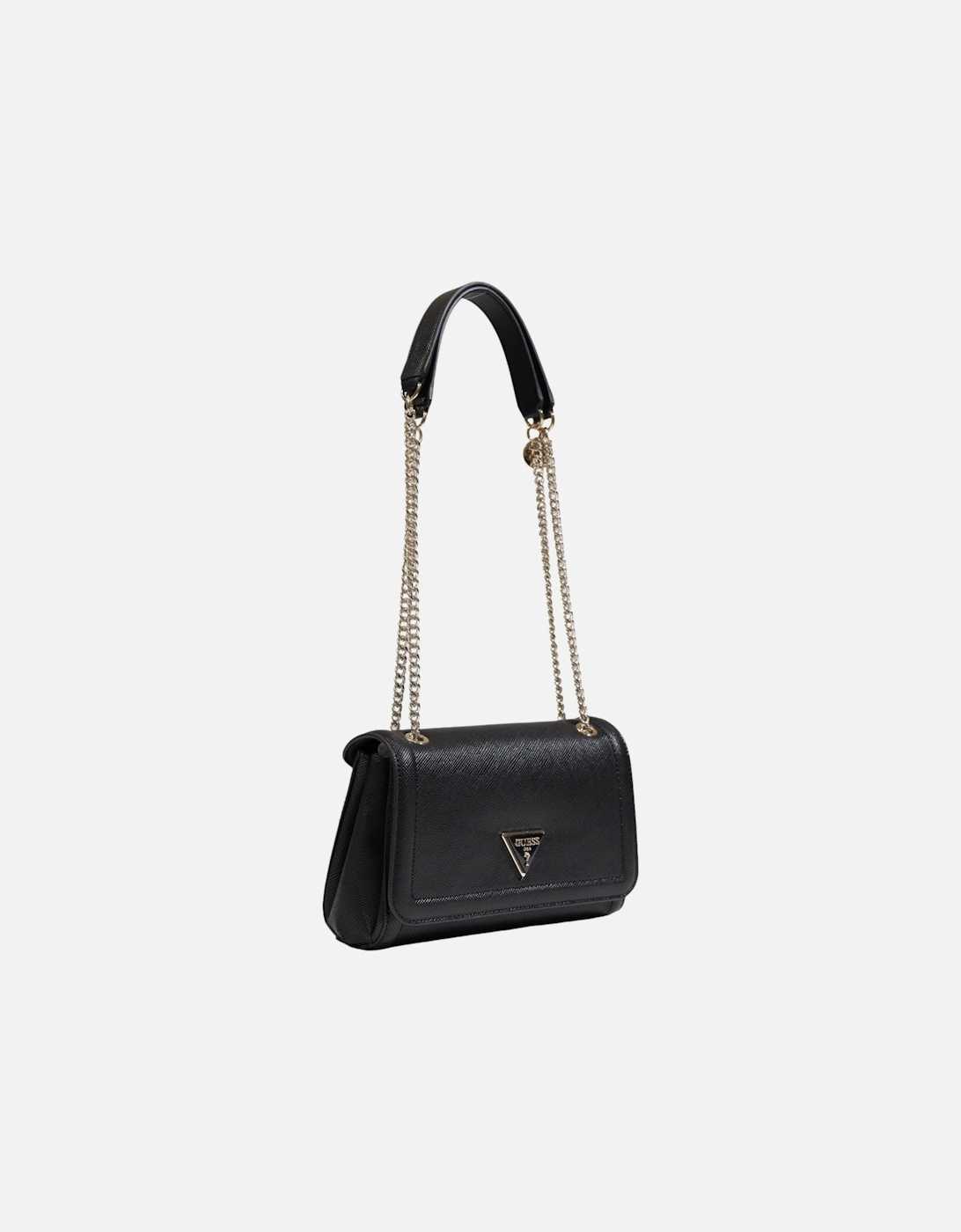 Shoulder Bag with Clip Fastening Women - Black