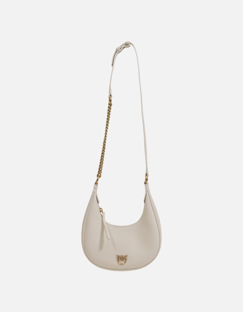 Leather Zip-Closure Tote Bag Women - White