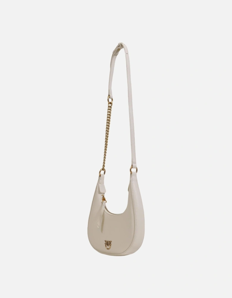 Leather Zip-Closure Tote Bag Women - White