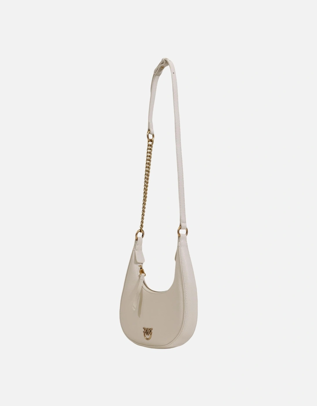 Leather Zip-Closure Tote Bag Women - White