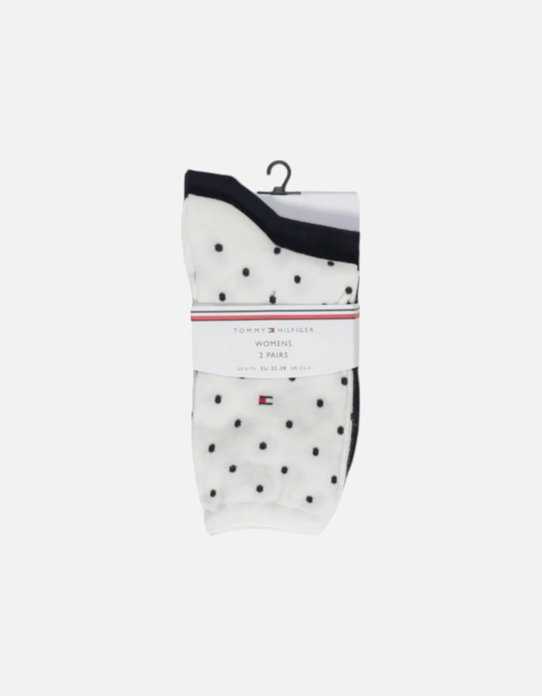Printed Cotton Blend Underwear Women - White