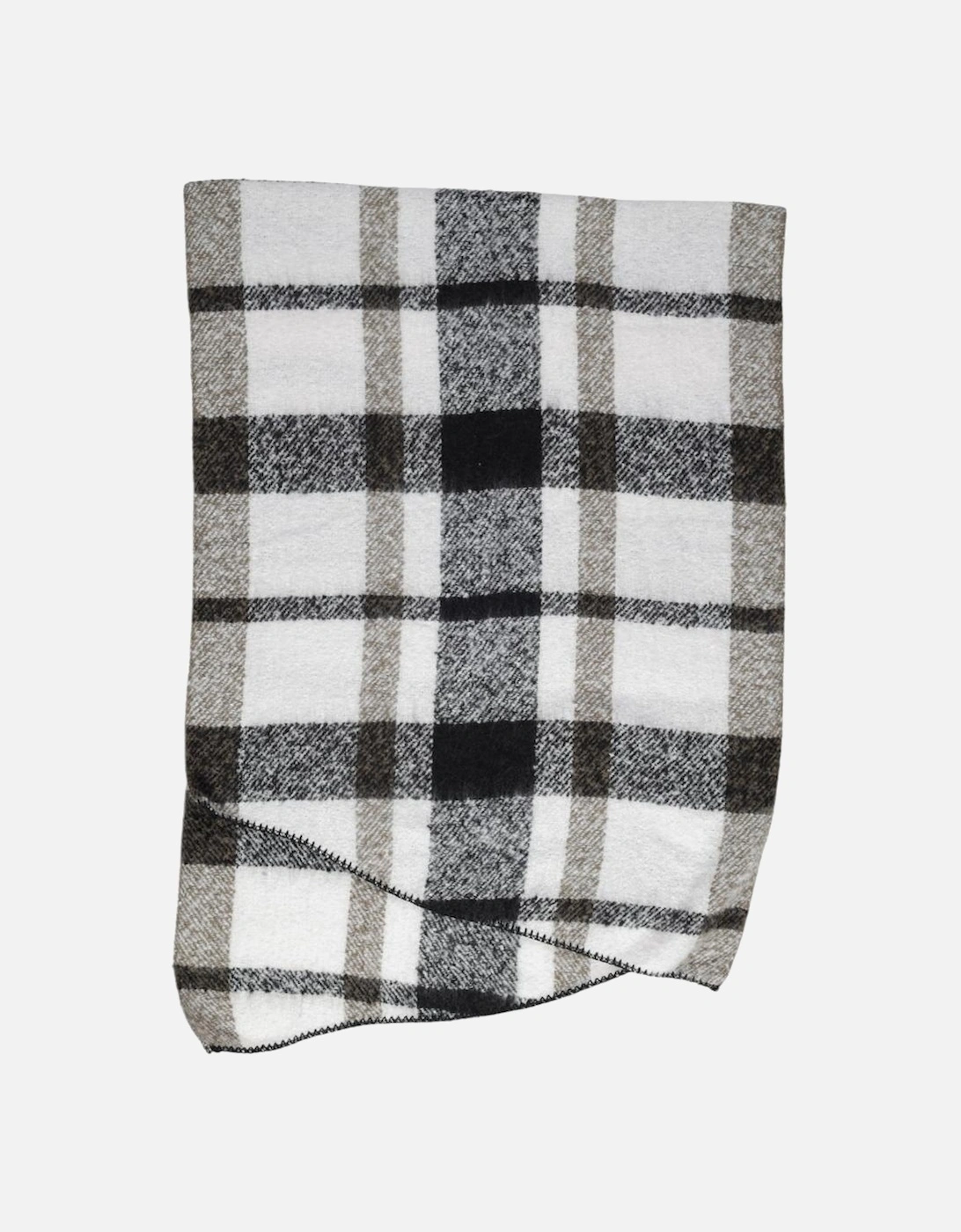 Geometric Pattern Polyester Scarf Women - Black Scarves