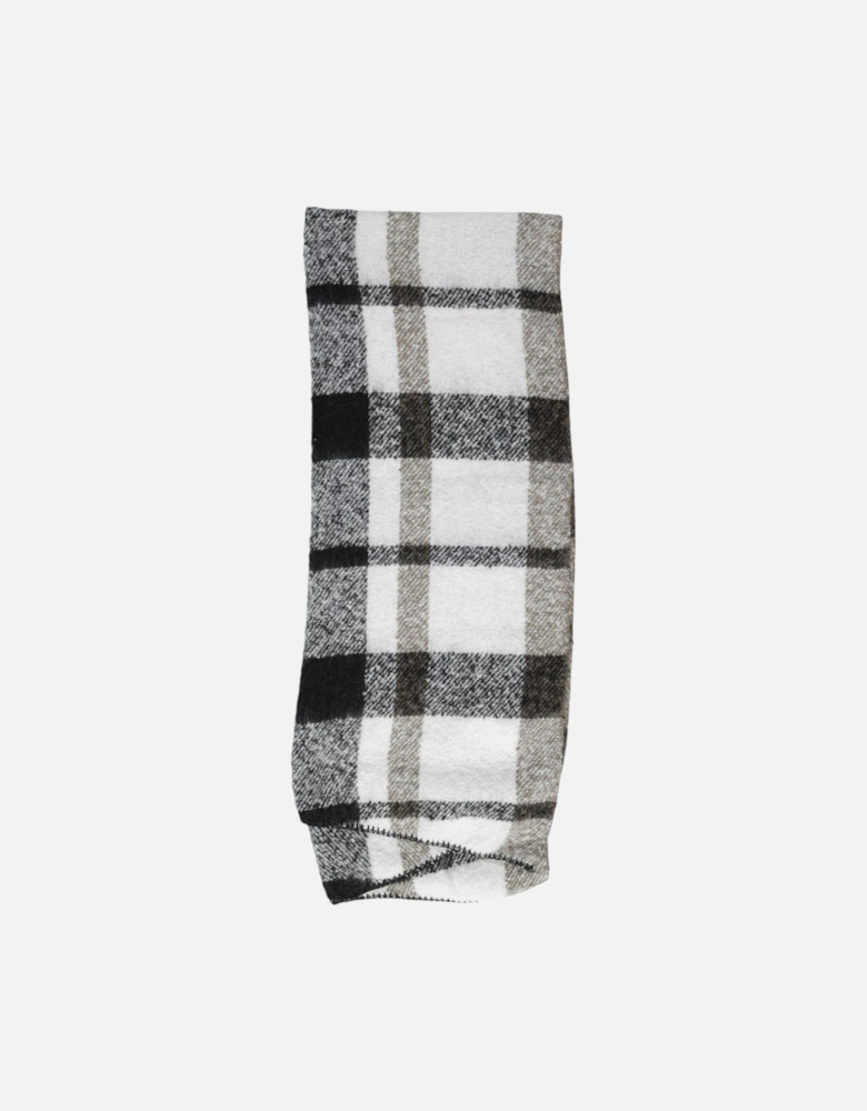 Geometric Pattern Polyester Scarf Women - Black Scarves
