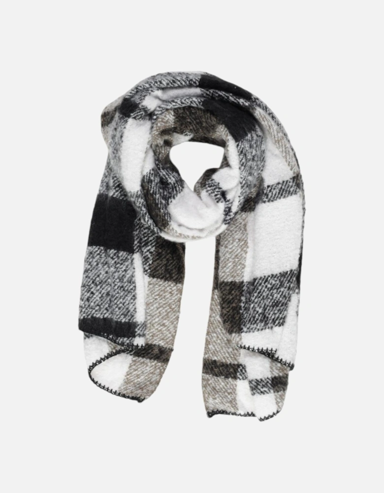 Geometric Pattern Polyester Scarf Women - Black Scarves