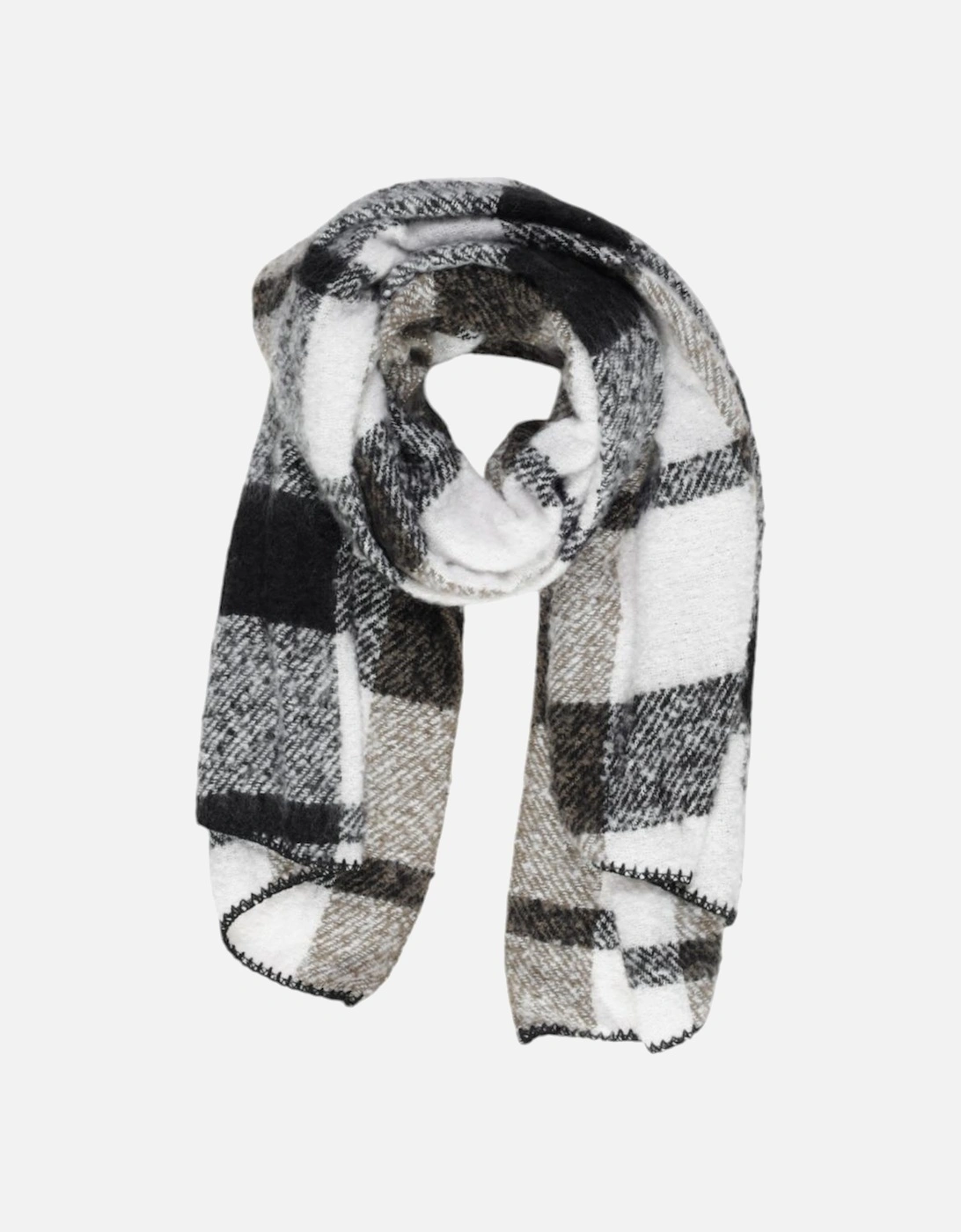 Geometric Pattern Polyester Scarf Women - Black Scarves, 4 of 3