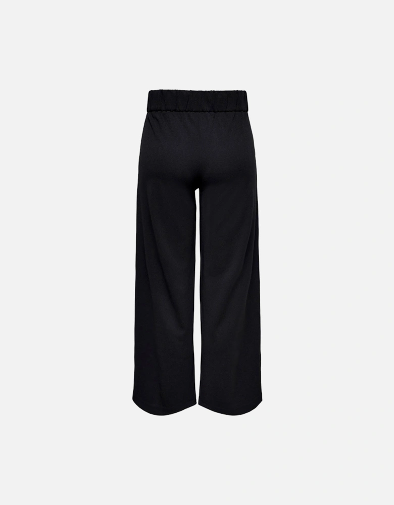 Culottes Wide Leg Pants Women - Black Trousers