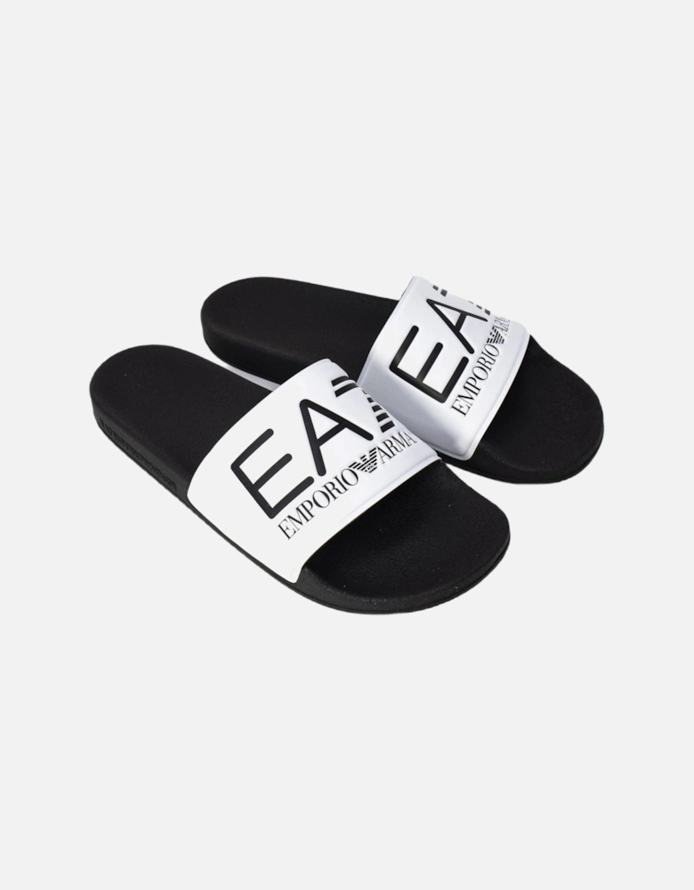 Slides BlackWhite Women Slippers