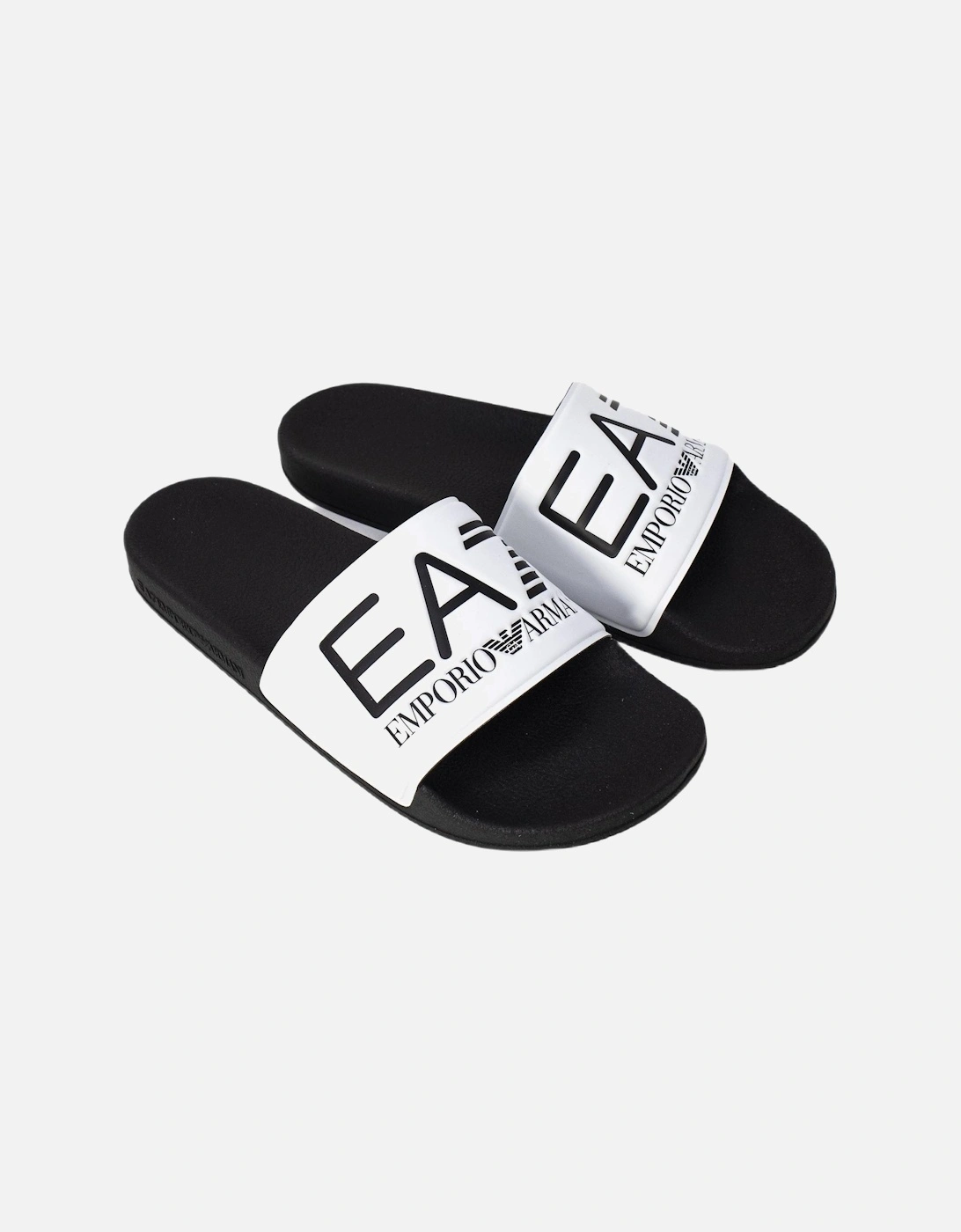 Slides BlackWhite Women Slippers