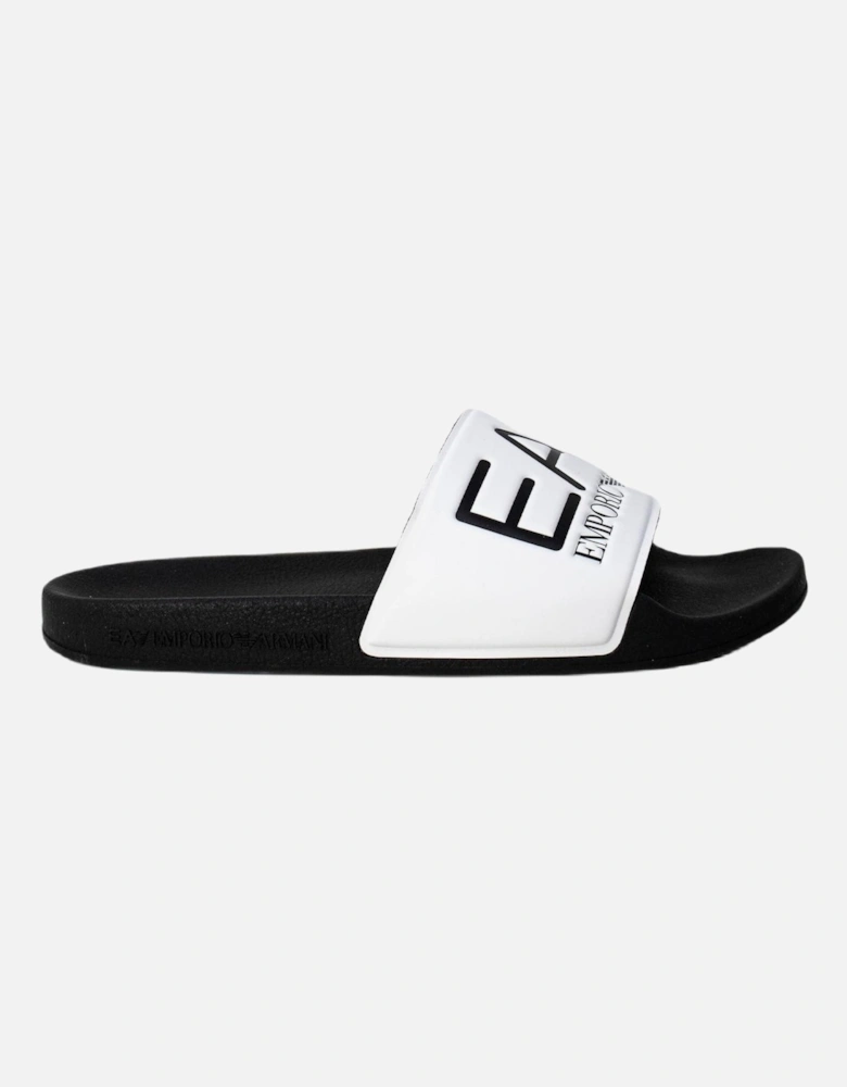 Slides BlackWhite Women Slippers