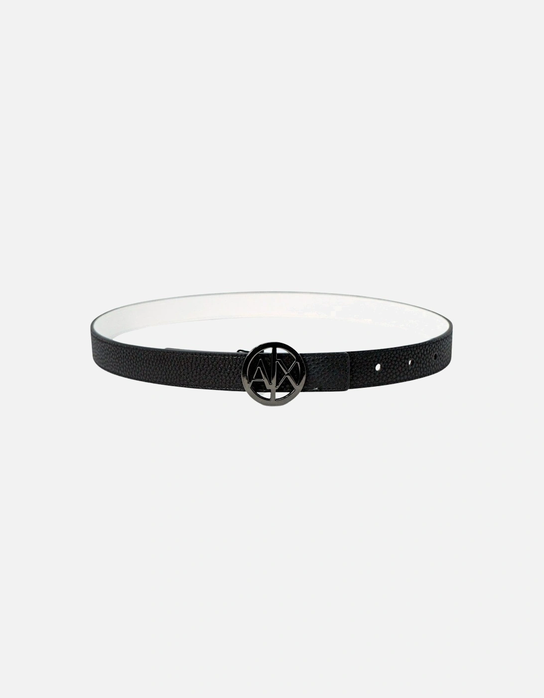 AX Logo Belt Pebbled Leather 952776 Women - Black, 4 of 3