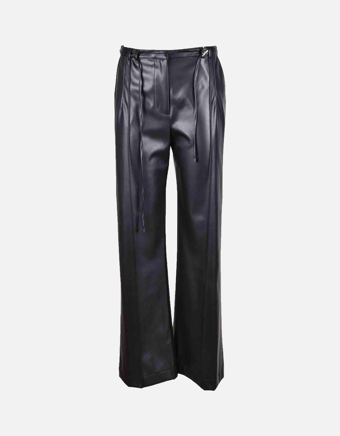 Plain Black Trousers with Zip and Laces Women, 3 of 2