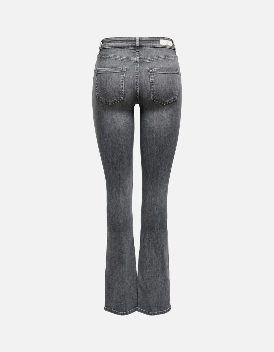 Flare Jeans Midrise Relaxed Fit Women - Grey