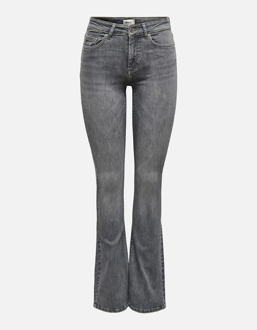 Flare Jeans Midrise Relaxed Fit Women - Grey, 3 of 2