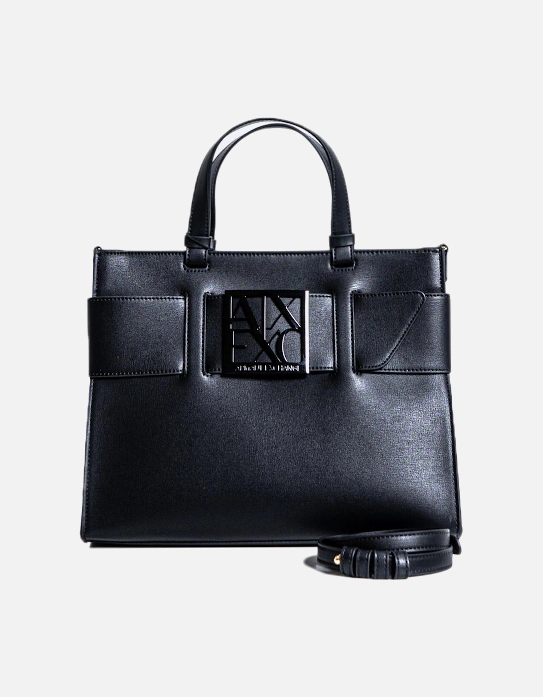 Handbag with Shoulder Strap and Inside Pockets Women - Black Bags, 4 of 3