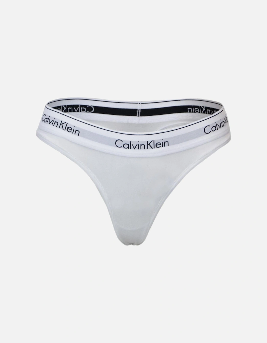 Cotton Stretch Thong Underwear Women - White, 3 of 2