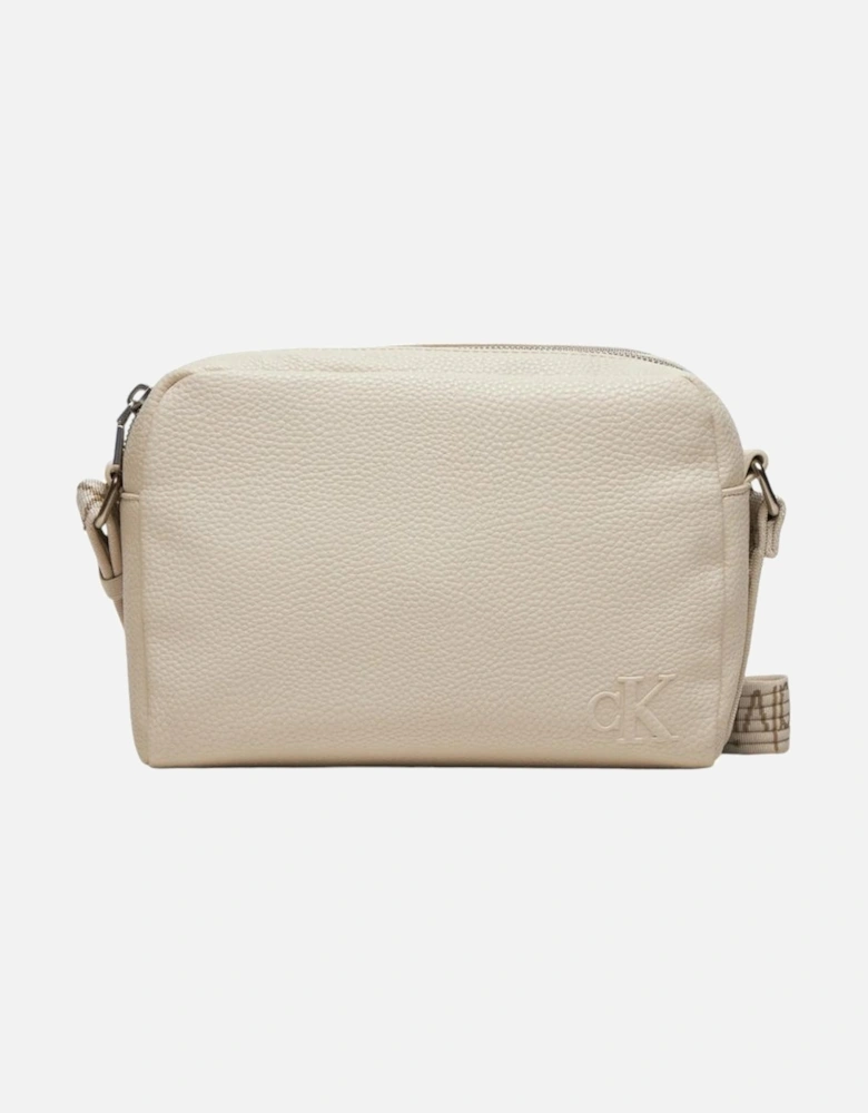 Elegant Zipped Shoulder Bag Women - White