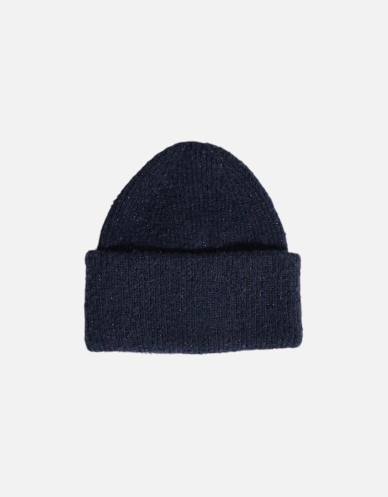 Polyester Lurex Blend Cap Women - Blue Hats