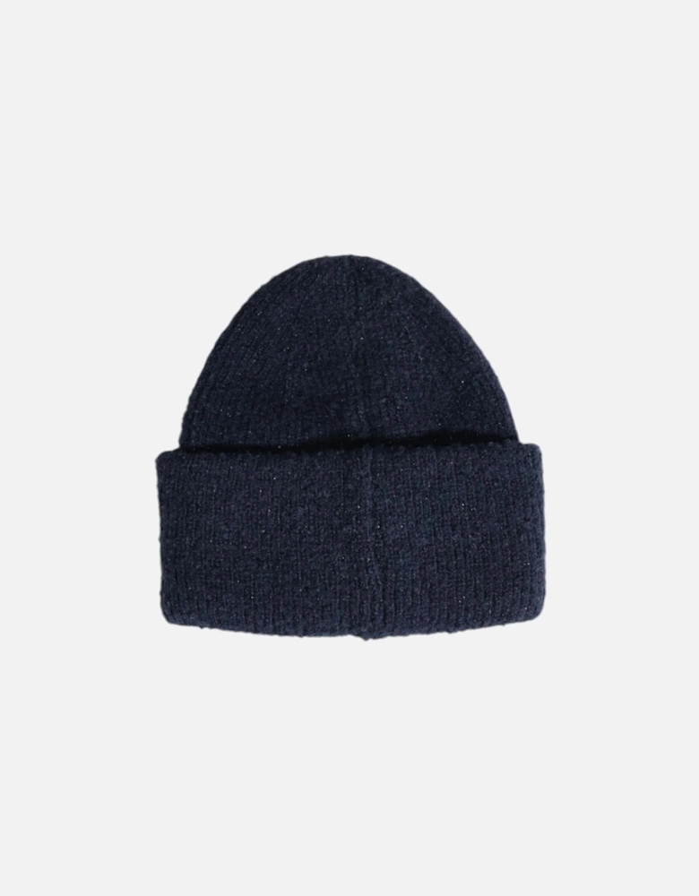 Polyester Lurex Blend Cap Women - Blue Hats