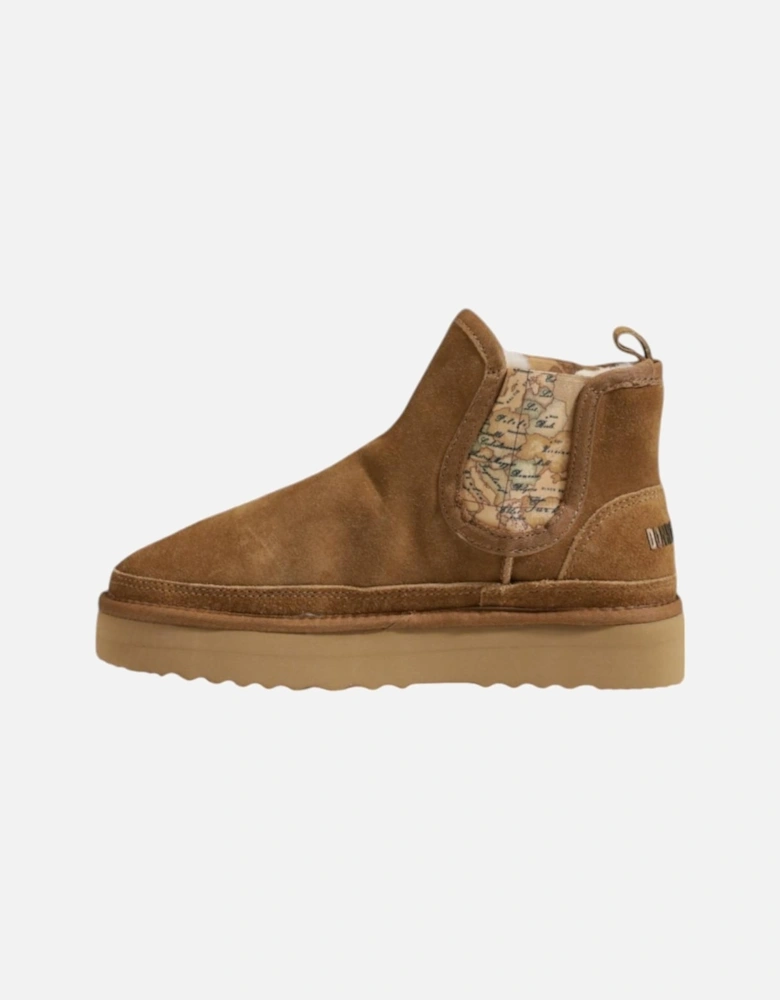 Leather Lined Fall/Winter Shoes Women - Beige Boots