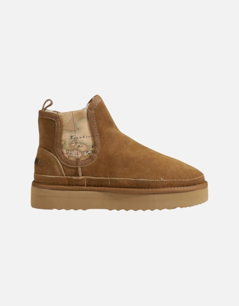 Leather Lined Fall/Winter Shoes Women - Beige Boots