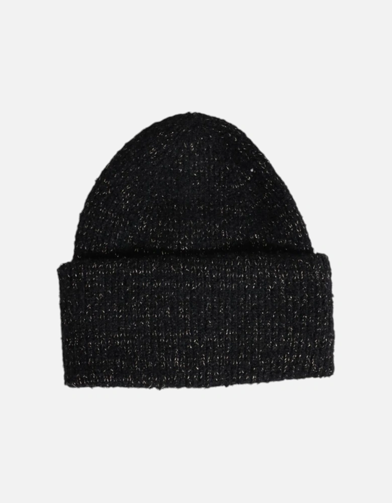 Polyester Lurex Blend Cap Women - Black Hats