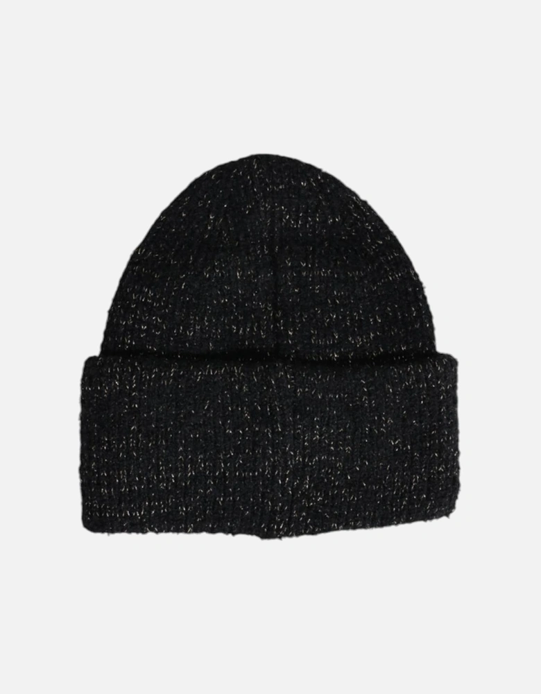 Polyester Lurex Blend Cap Women - Black Hats