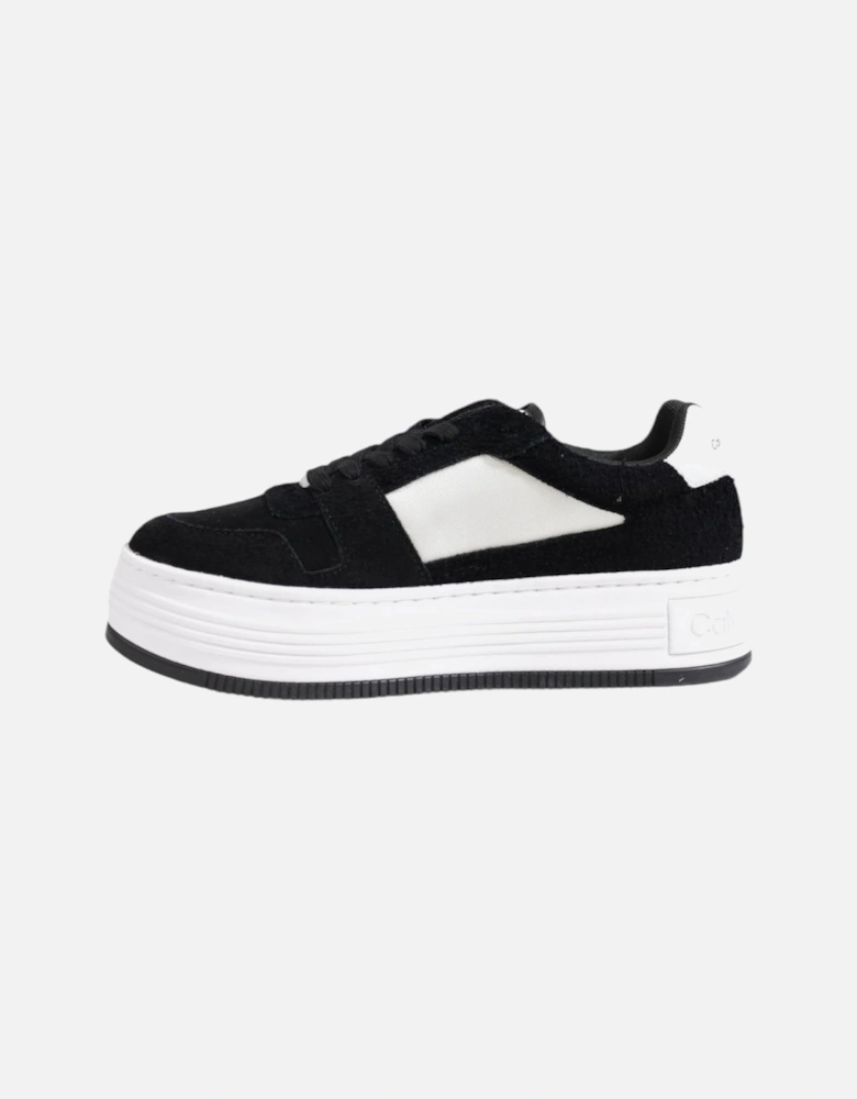 Leather Rubber Sole Shoes Women - Black Sneakers