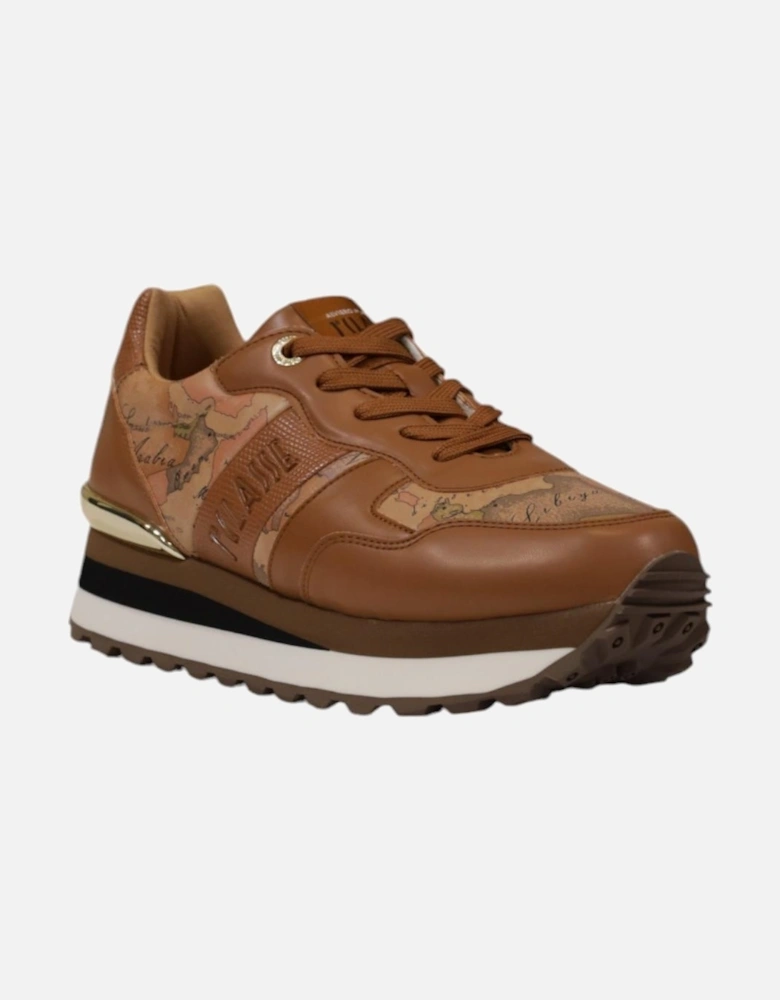 Lace-Up Rubber Sole Shoes Women - Camel Sneakers