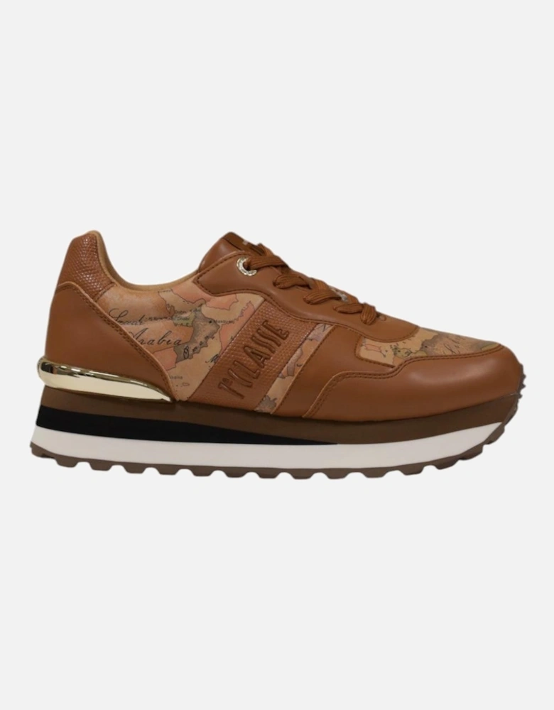 Lace-Up Rubber Sole Shoes Women - Camel Sneakers