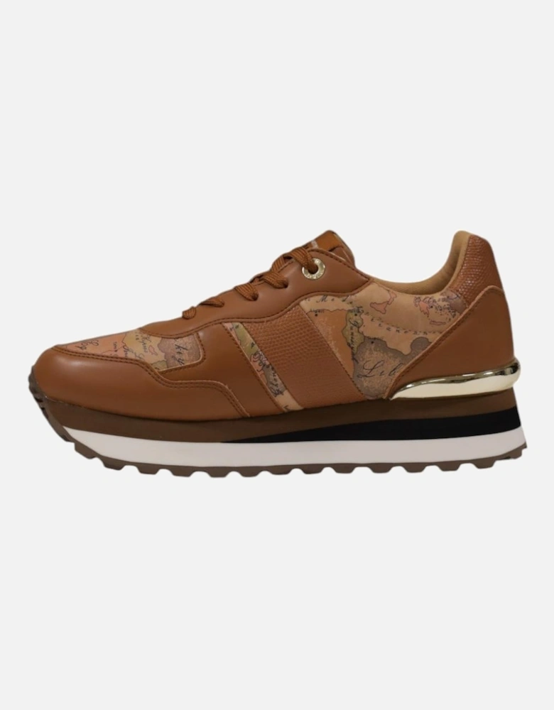 Lace-Up Rubber Sole Shoes Women - Camel Sneakers