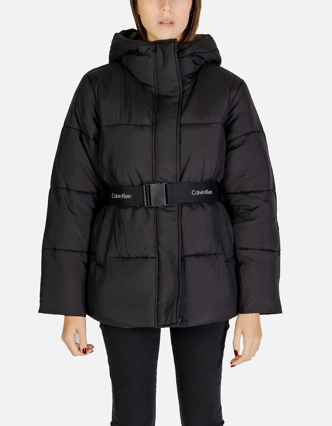 Zip-Up Plain Black Jacket with Front Pockets Women Jackets, 4 of 3