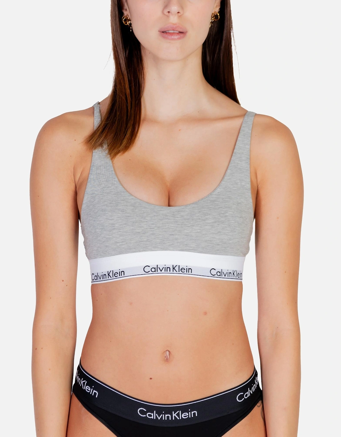Printed Underwear with Clip Fastening Women - Grey, 4 of 3
