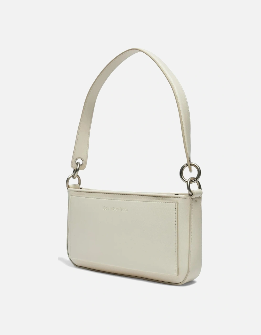 Beige Plain Handbag with Zip Fastening Women Bags