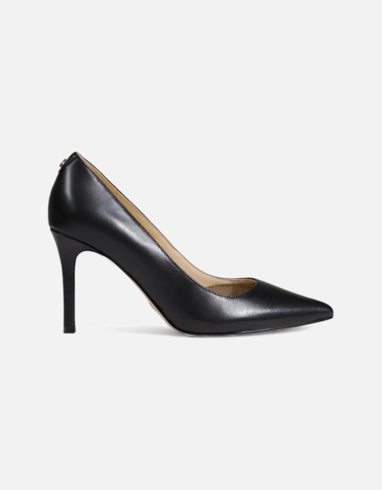 Black Pointed Toe Leather Pumps - FLTDAB LEA08 Women