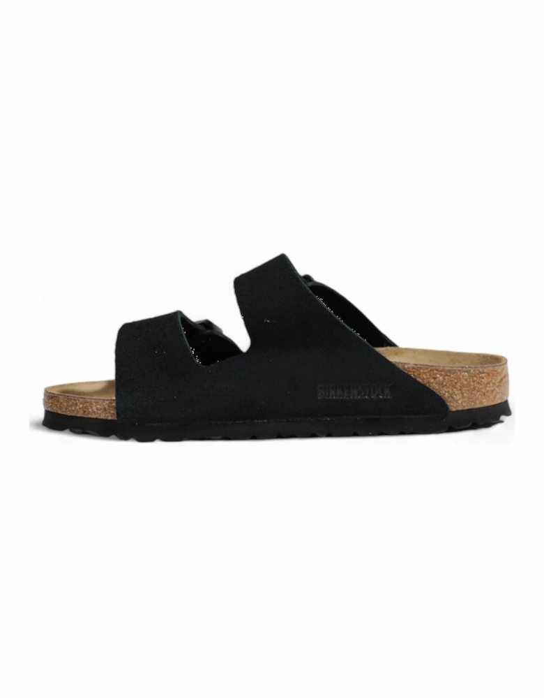 Black Suede Womens Slippers