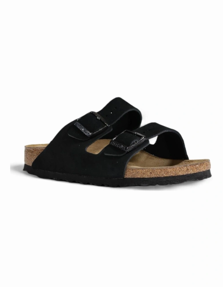 Black Suede Womens Slippers